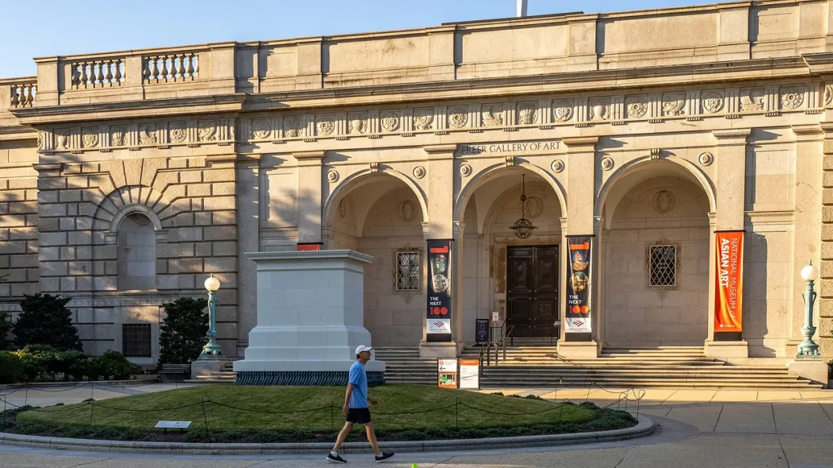 The Freer Gallery of Art exterior at the National Museum of Asian Art