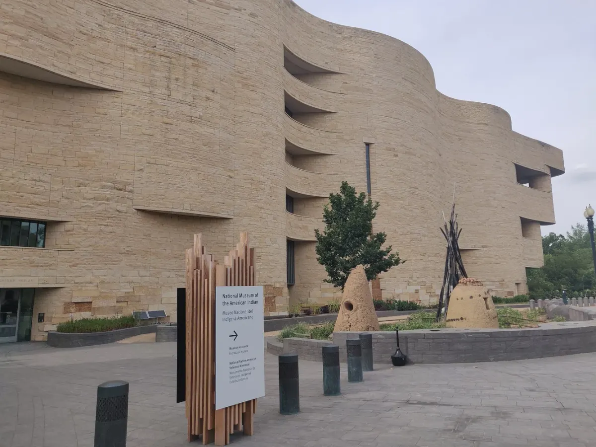 The National Museum of the American Indian building in Washington