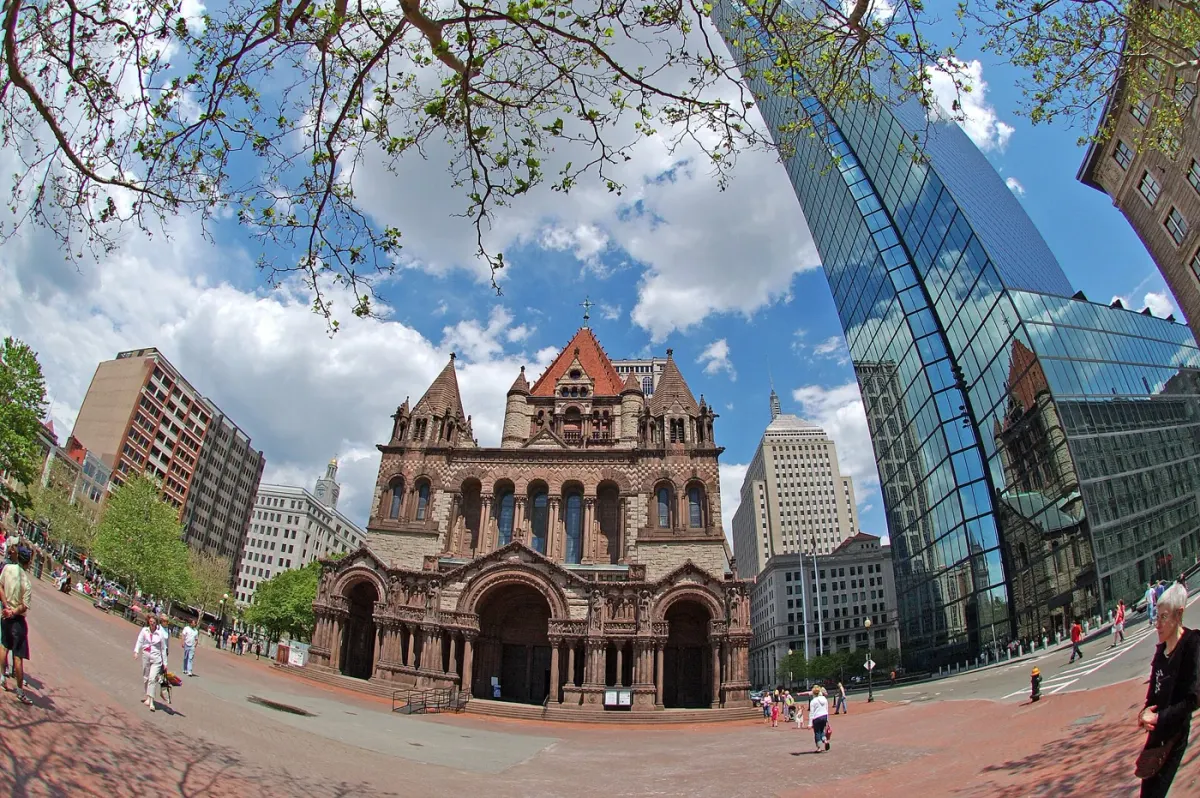 Copley Square in Boston, the area hosting the book festival