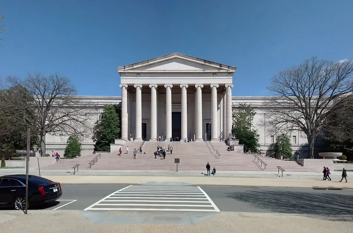 The West Building of the National Gallery of Art in Washington, DC