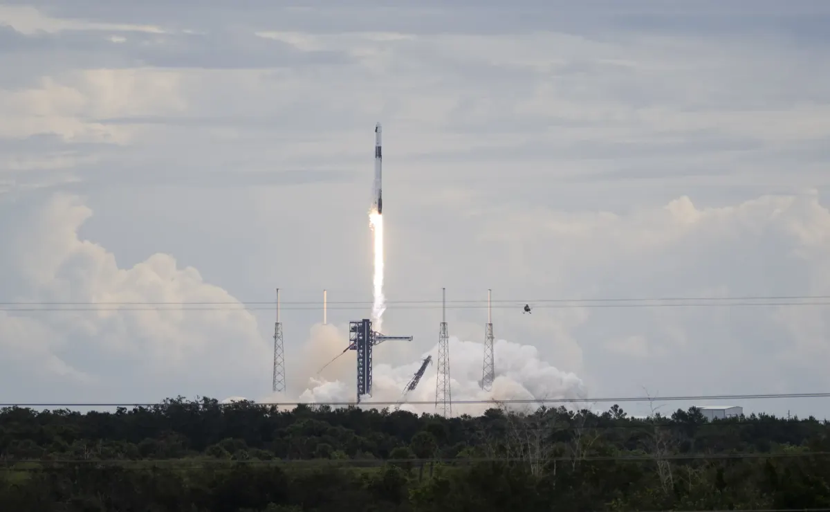 SpaceX Falcon 9 launching NASA's Crew-13 mission from Florida on October 1, 2026