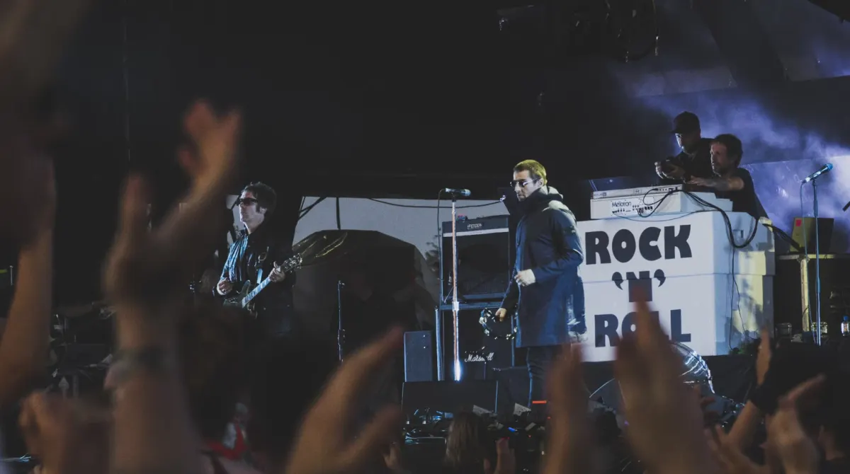 Liam Gallagher performing at Reading Festival in August 2017