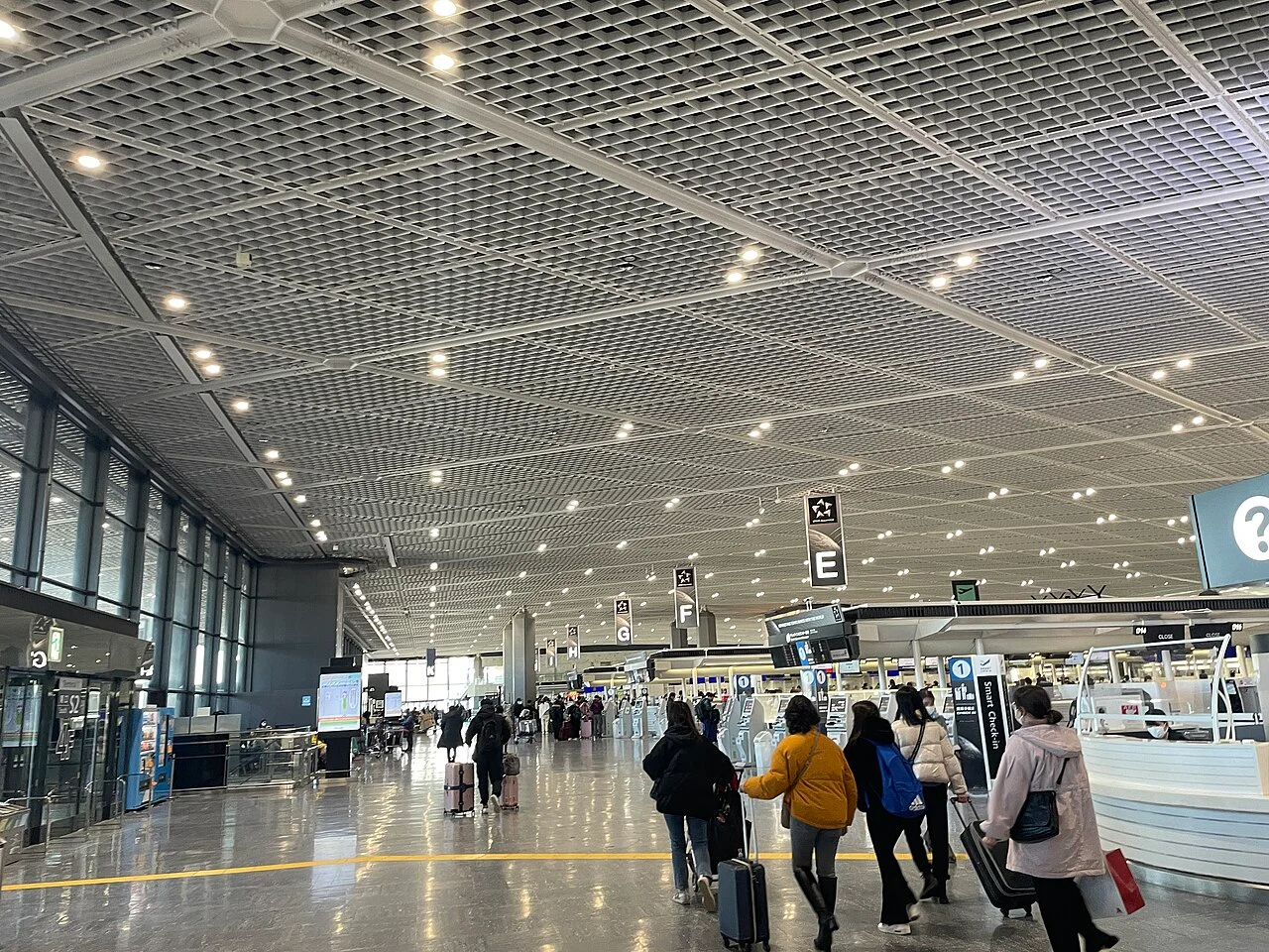 Check-in counters in Narita Airport Terminal 1